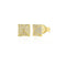 Small Pave Pyramid Stud Earring - 1